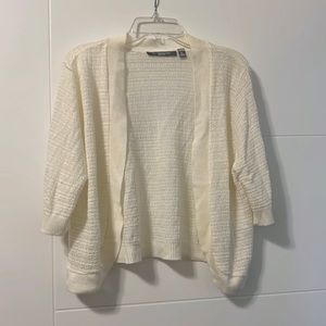 NY Collection White Sweater
